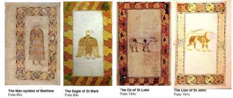 The four Evangelist Pages in the Book of Durrow