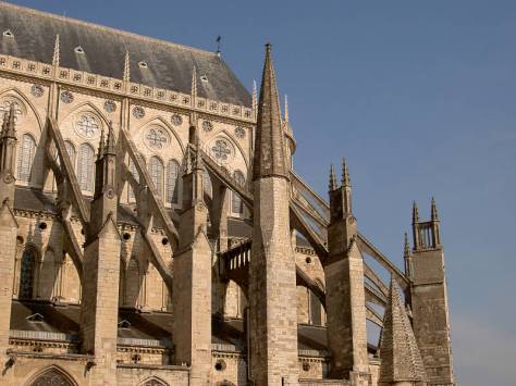 Flying Buttresses; Sainte Chapelle, Riom.
